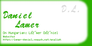 daniel lamer business card